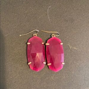 Kendra Scott maroon earrings